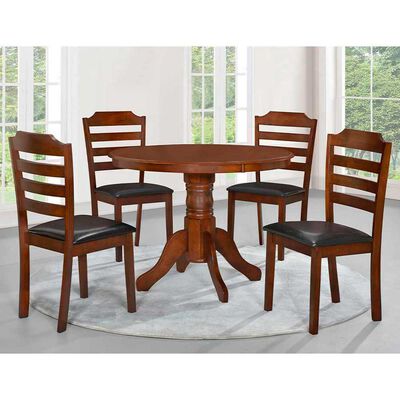 Imagen 2 del producto Juego de Comedor Dreams Enzo 4 Sillas Café