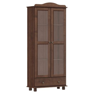 Imagen 2 del producto Vitrina Roca Santa Fe 2 Puertas 1 Cajón Caoba