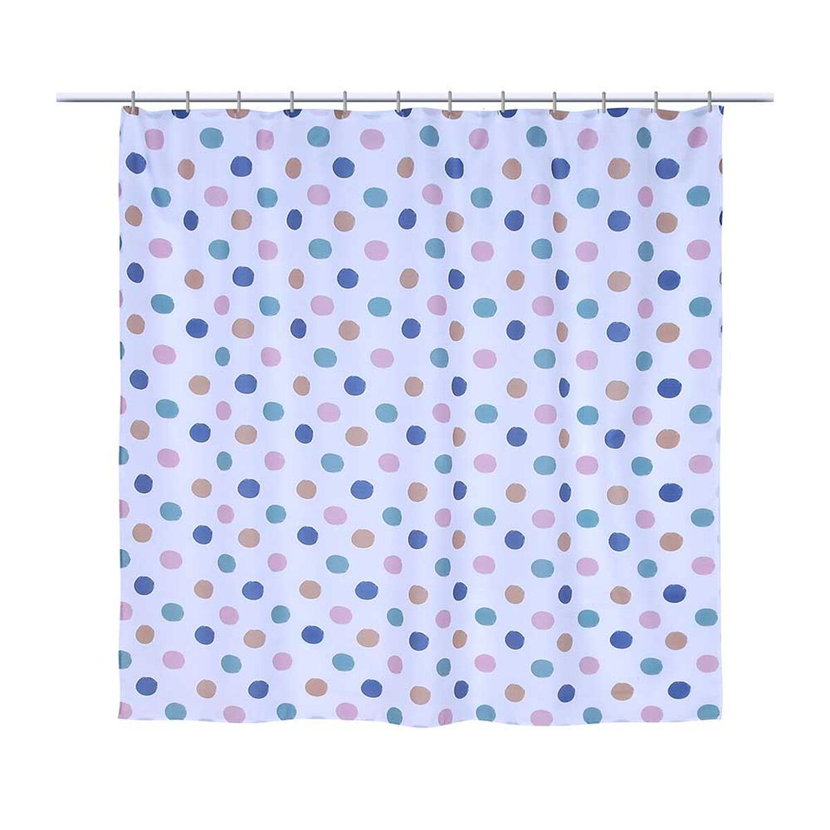 Set Cortina de Baño +  Piso 3 Piezas Mashini Castaño