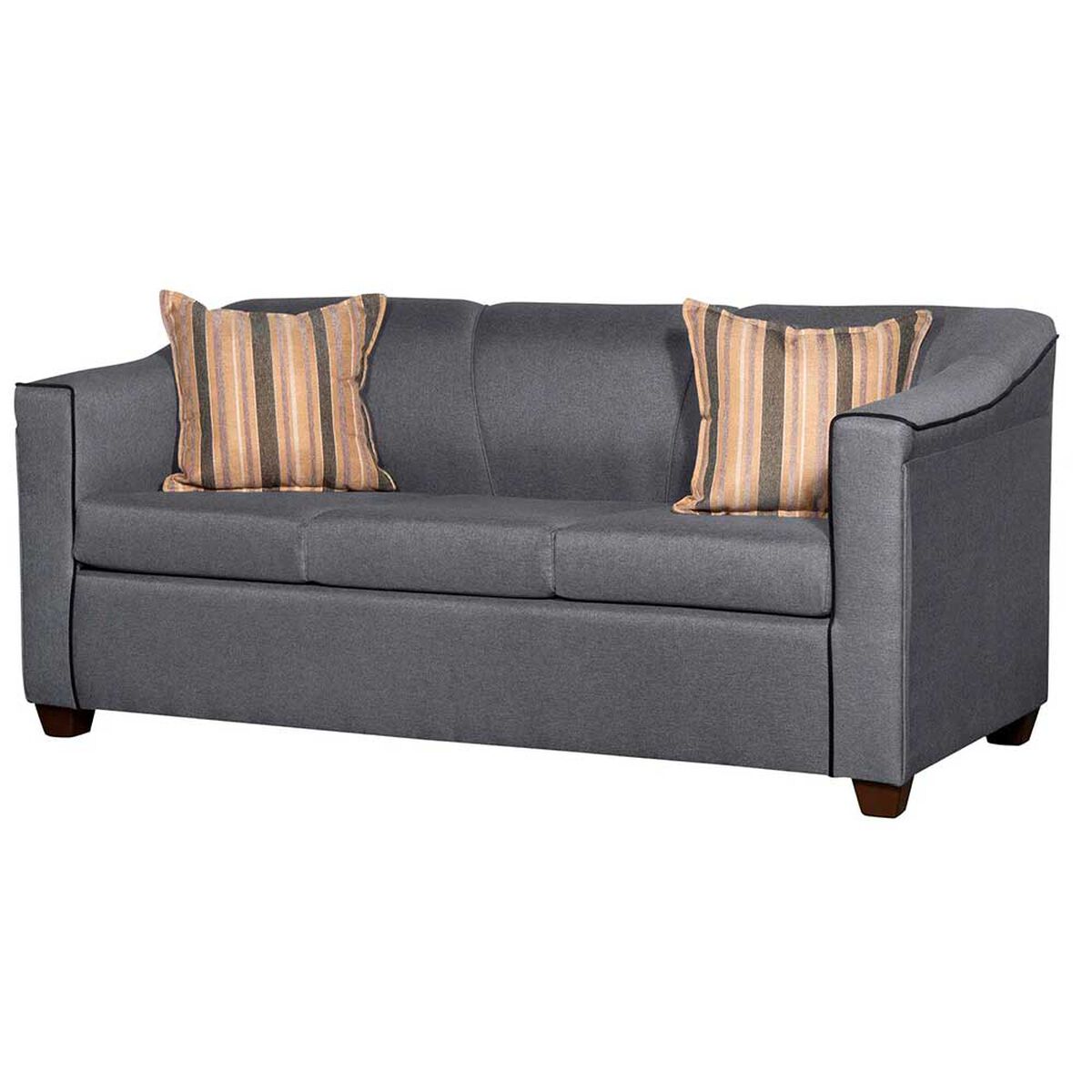 Juego de Living Ruzam Mobel Venecia  Sof&aacute; 3 Cuerpos + Dos Sillones 1 Cuerpo Lino Gris