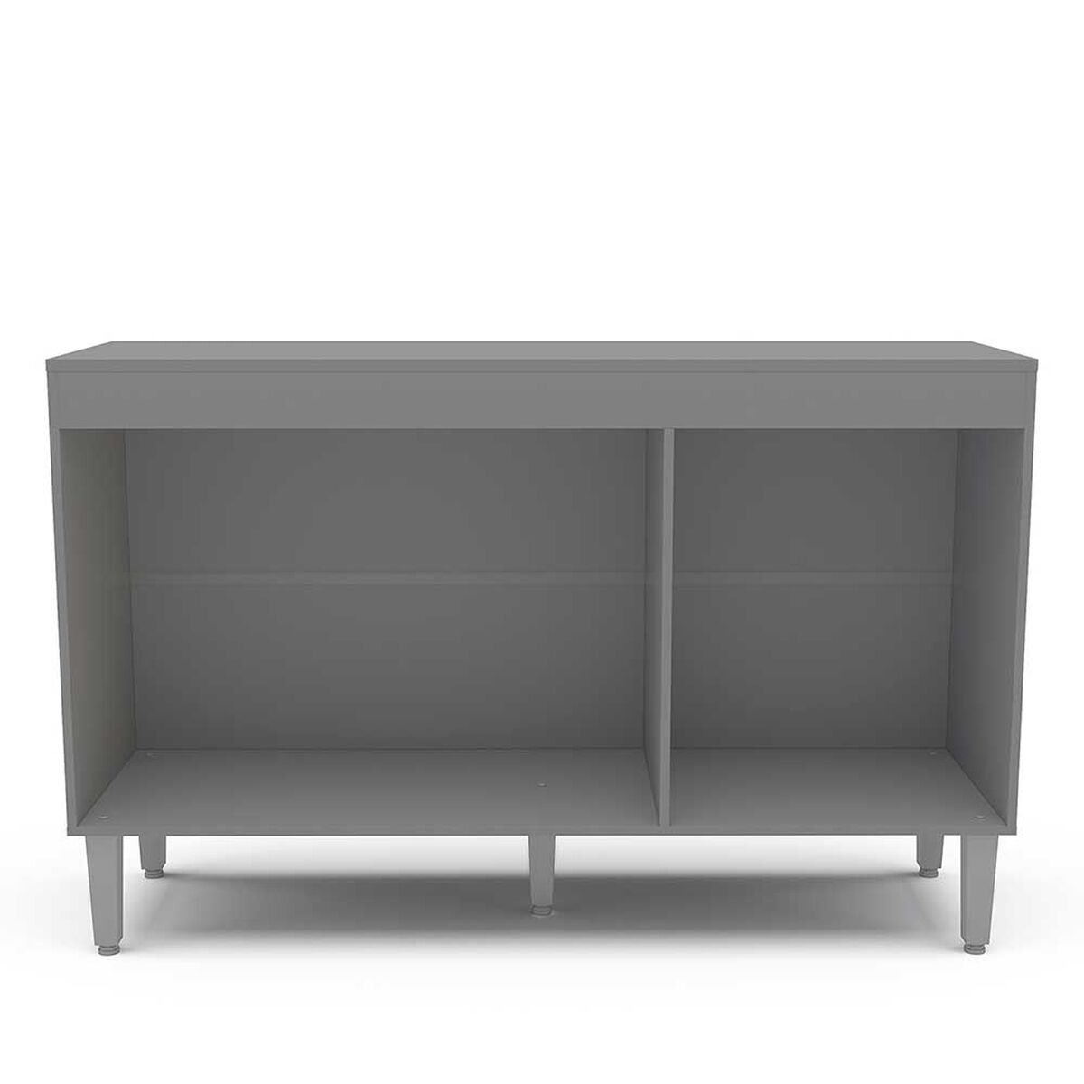 Mueble de Cocina Base Vekkahome Opie 2 Cajones 3 Puertas Gris