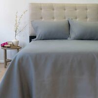 Juego de Sábanas Doral 2 Plazas Lisas 210 Hilos Gris