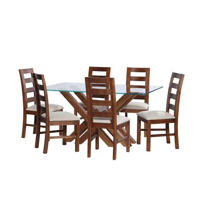 Juego de Comedor Latam Home Merida 6 Sillas Blanco