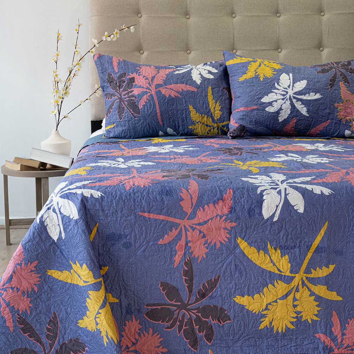 Quilt Doral 2 Plazas Hotpress Origins D10 Estampado