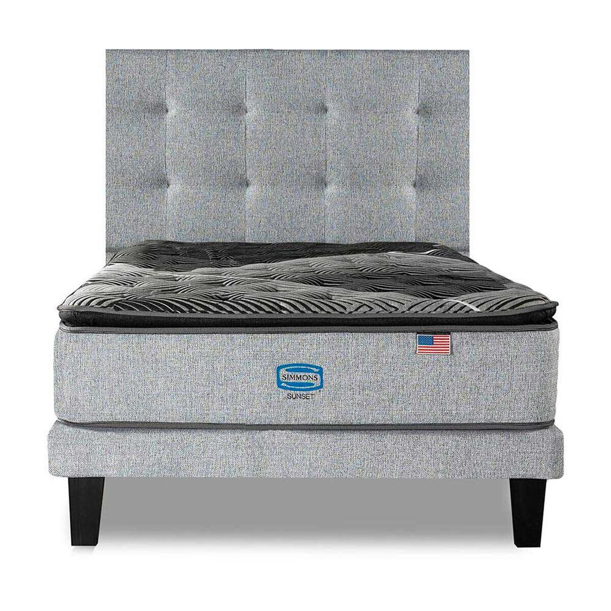 Cama Europea Simmons 1,5 Plazas Sunset