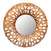 Espejo Mimbre Natural Vgo para Colgar Circular 46 cm Beige