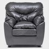 Juego de Living Almore Belén Sofá 3 Cuerpos + Dos Sillones 1 Cuerpo Negro
