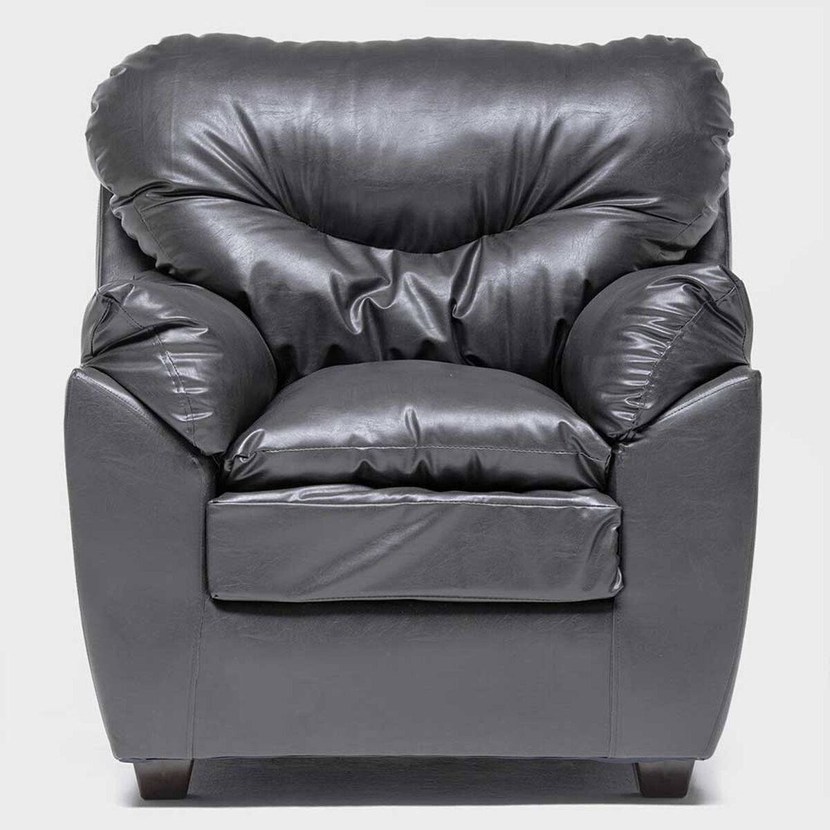 Juego de Living Almore Belén Sofá 3 Cuerpos + Dos Sillones 1 Cuerpo Negro