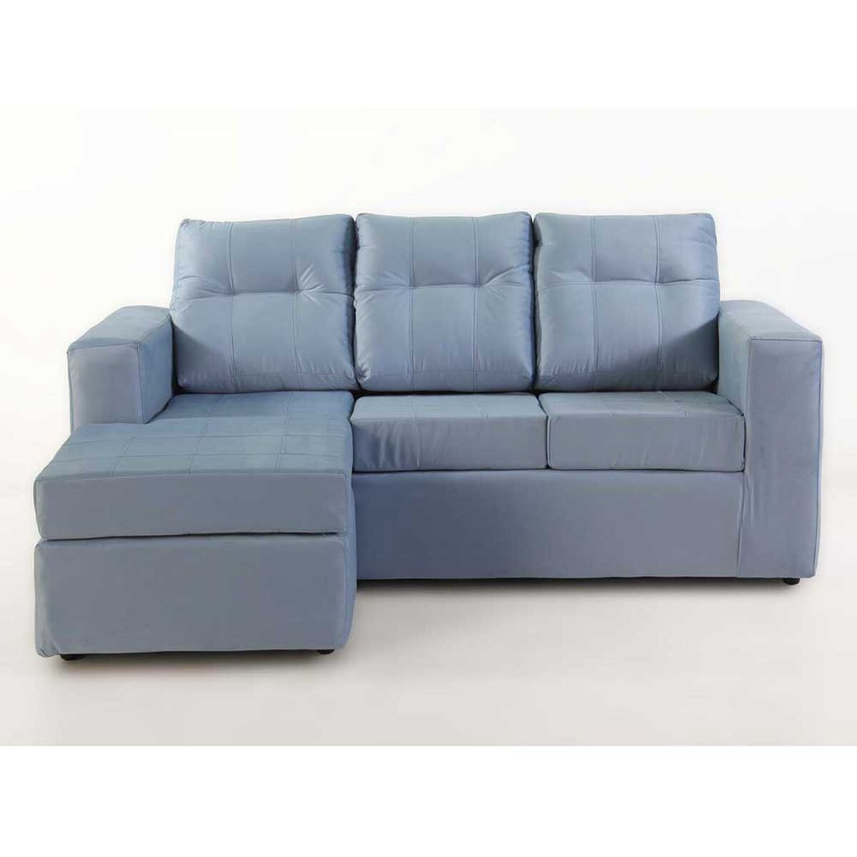 Sofá Modular Kea Rodas 3 Cuerpos Azul Petroleo