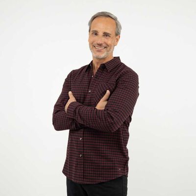 Camisa Manga Larga Hombre Portman Club Burdeo, Charcoal, Gris, Indigo, Mostaza