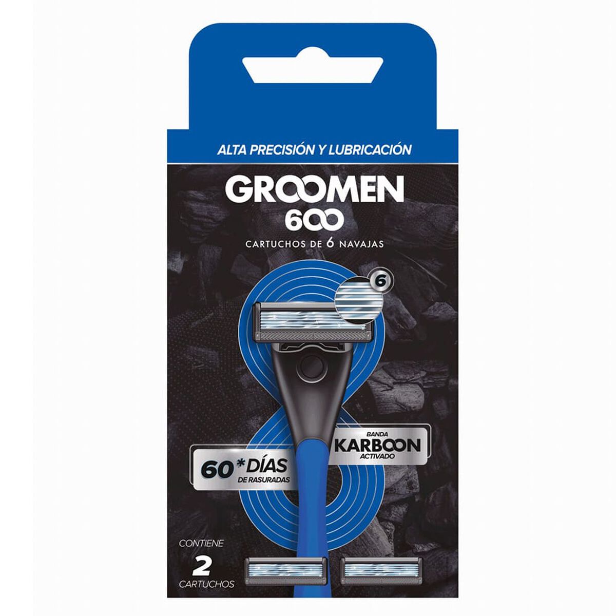 Pack Máquina Afeitar Groomen 600 + 1 con 12 Repuestos