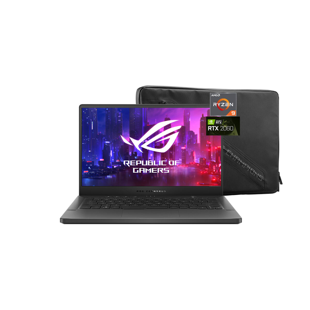 Notebook Gamer Asus Zephyrus G14 GA401IV Ryzen 9-4900HS 16GB 1TB SSD 14" NVIDIA RTX2060 Max-Q