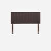Cama Europea Rosen 2 Plazas New Style 4 + Respaldo Café