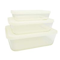 Set 3 Contenedores de Vidrio con Tapa Doral Brisk