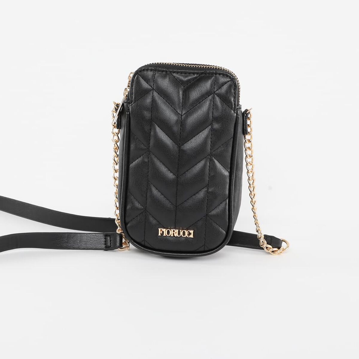 Cartera Porta Celular Negro Fiorucci