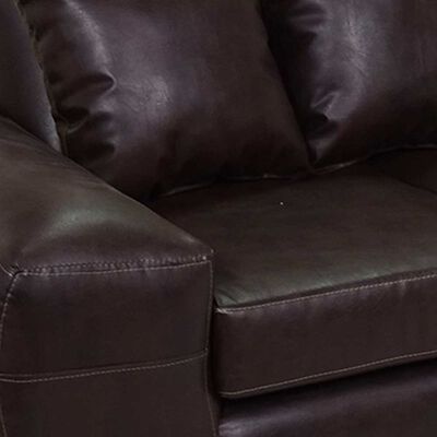 Imagen 2 del producto Sofá Elegant Detail Houston 3 Cuerpos PU Café