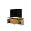Rack TV Altavision Tomy Cedr 60" Café claro y Gris