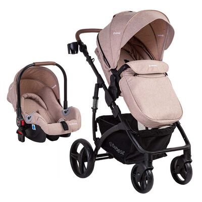 Imagen 1 del producto Coche Cuna Travel System Bebe Quest LX Beige Bebesit