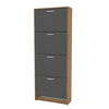 Zapatero Vekkahome Nick 4 puertas Grafito