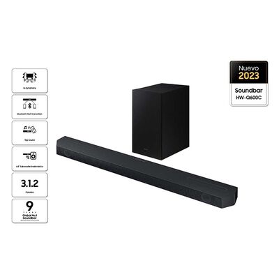 Imagen 1 del producto Soundbar Samsung HW-Q600C/ZS Negro