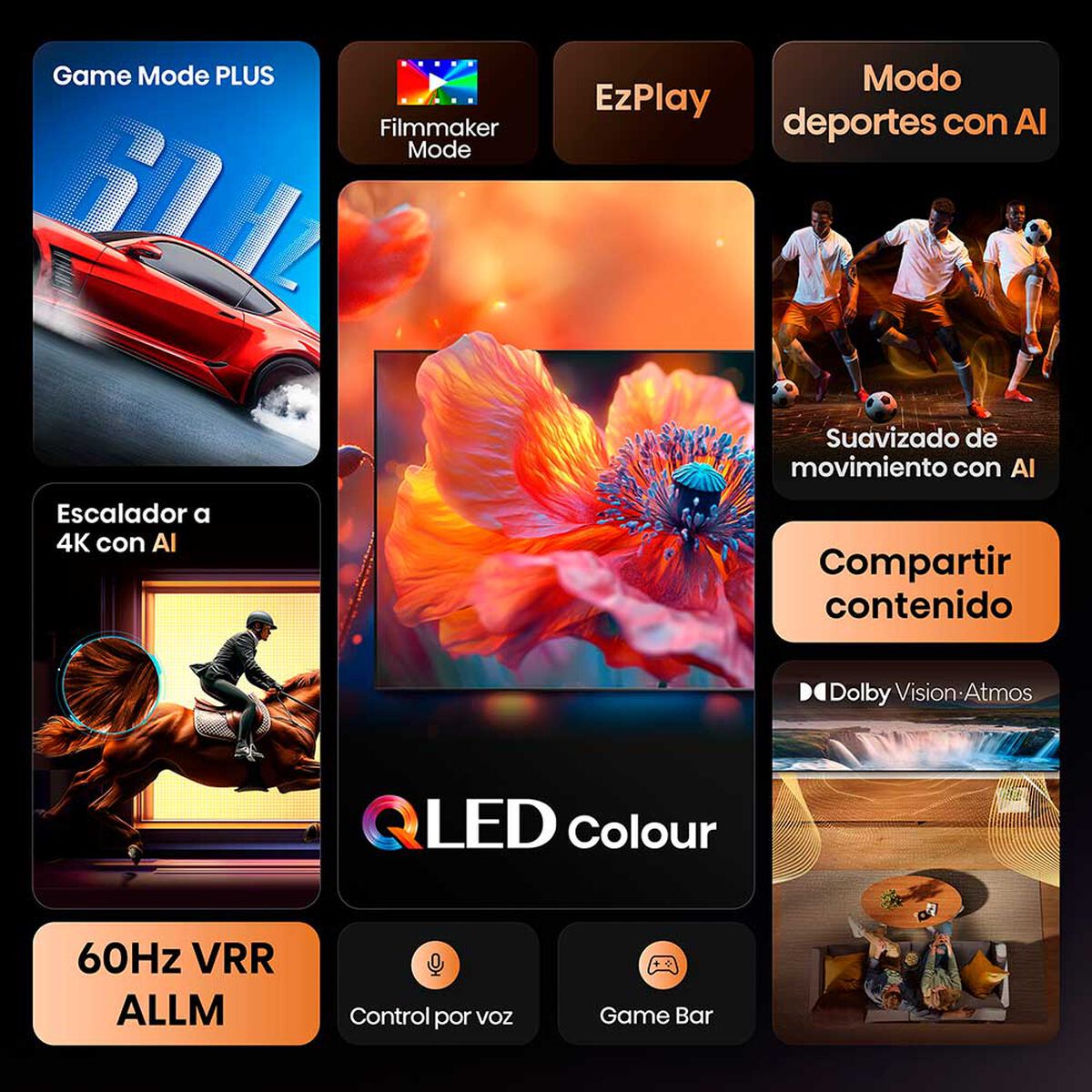 QLED 75" Hisense 75Q6QV Ultra HD 4K