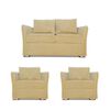 Juego de Living Elegant Detail Atlanta Sofá 2 Cuerpos + Dos sillones 1 Cuerpo Beige