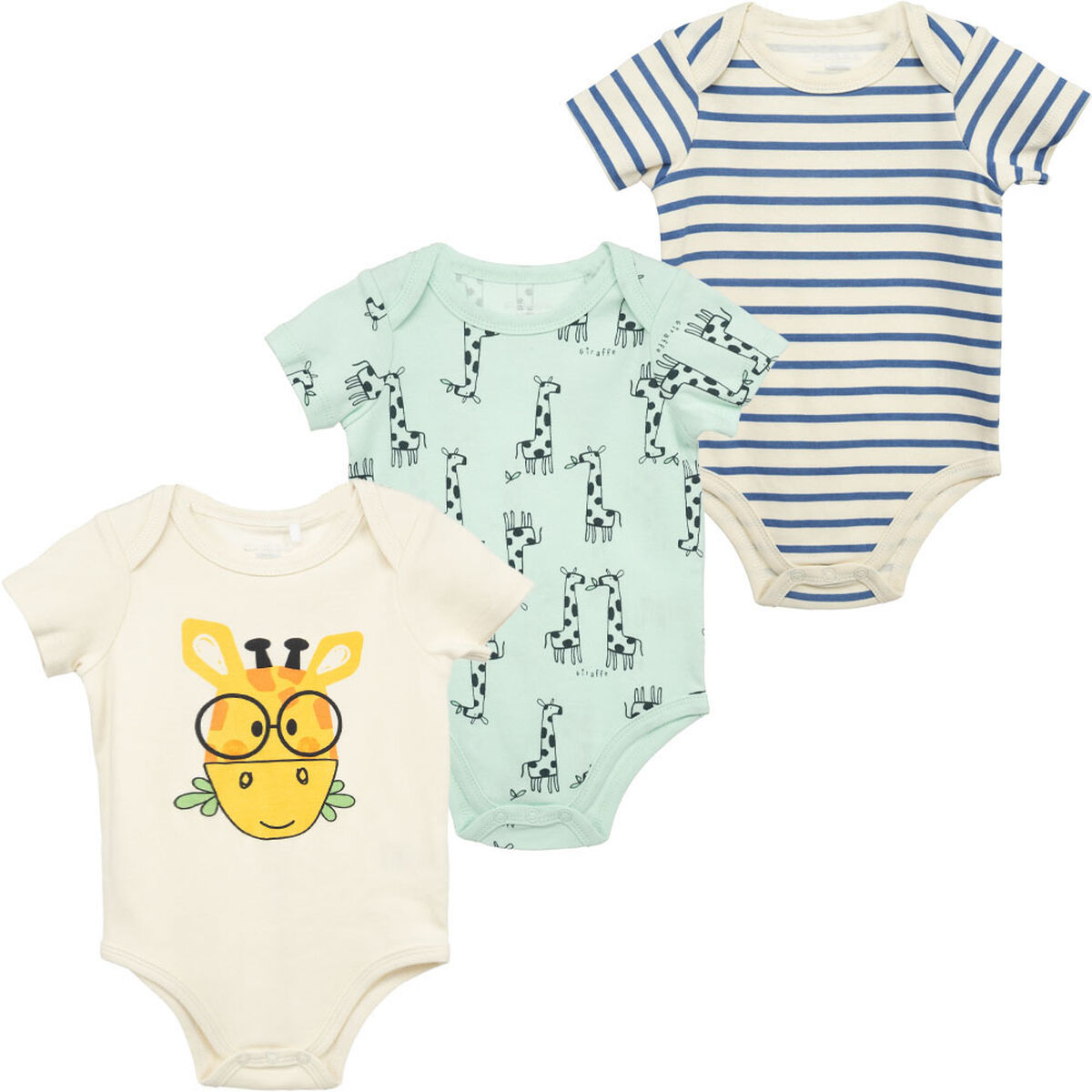 Pack 3 Body Manga Corta Bebo Chess Baby