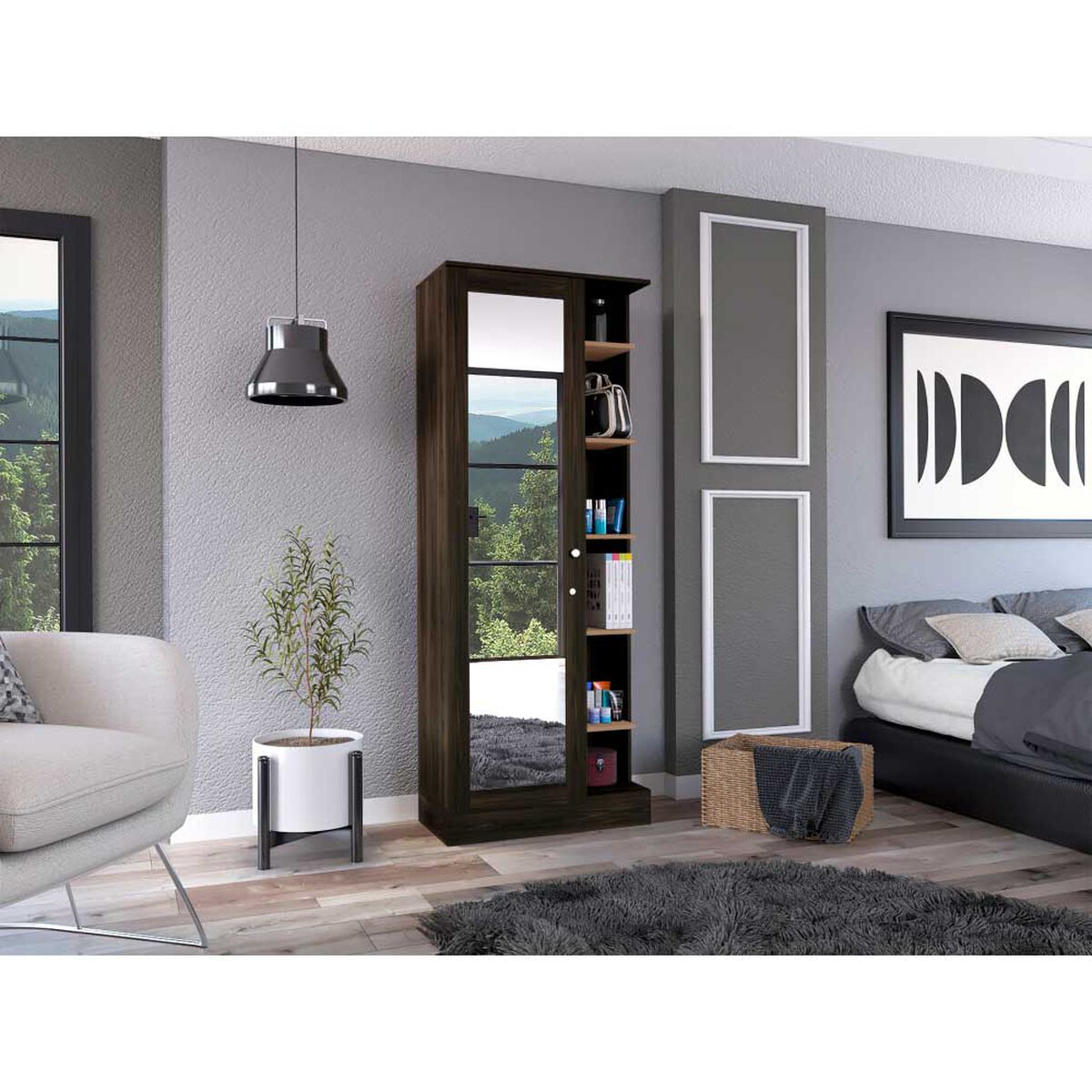 Closet Tuhome Woman 1 Puerta Nogal Europeo-Miel