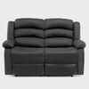 Sofá Daniels 8041LFFBK 2 Cuerpos Negro