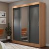 Clóset Decocasa Mallorca 3 Puertas Carvalho-Gris