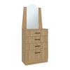 Comoda TUHOME Praga Metalicas 1 Cajon Fresno Europeo