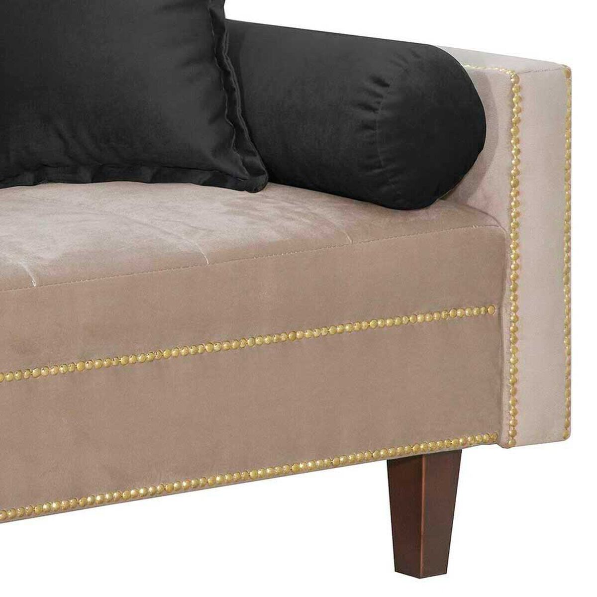 Fut&oacute;n Black Factory Vanguardia 3 Cuerpos Beige Negro