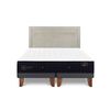 Cama Europea CIC Base Dividida King Premium + Respaldo Milan Alpino