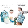 Mochila Maternal Impermeable con Usb Lubabycas Rosada