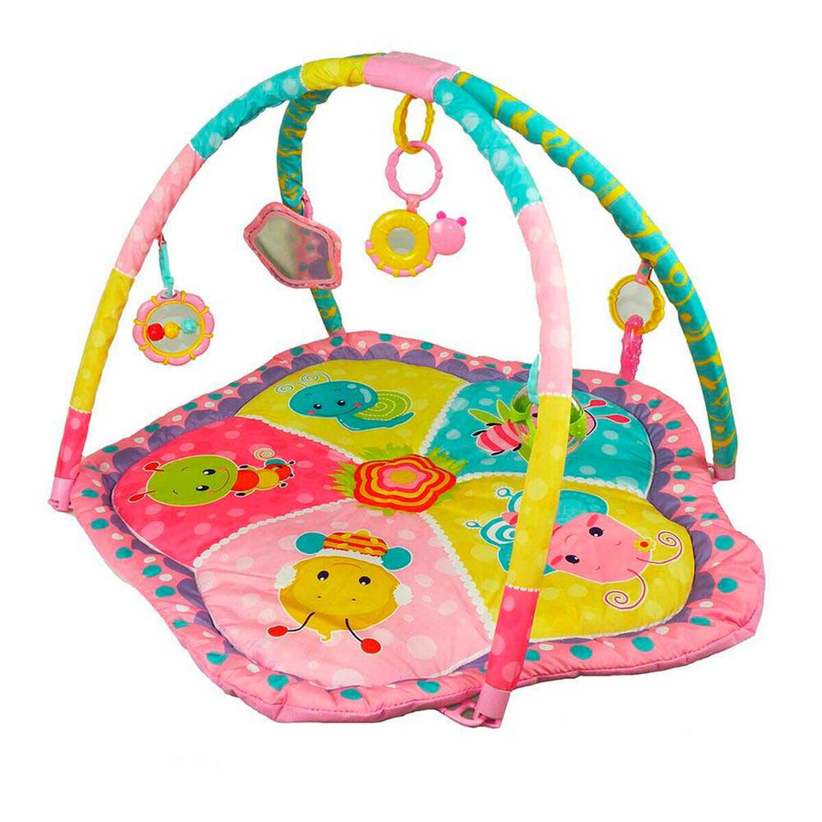 Gimnasio Estimulacion Bebe 3 Play Rosado Bebesit