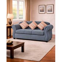 Sofá Kea Molise 3 Cuerpos  Gris Oscuro