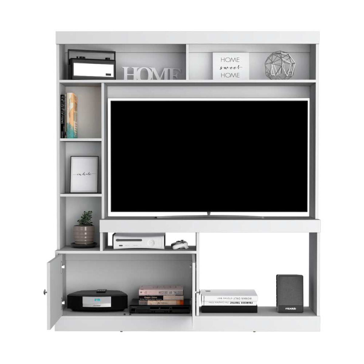 Estante TV TuHome Dante Hasta 65" Nogal Y Miel