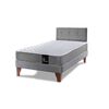 Cama Europea Latam Home 1,5 Plazas Zen Best Gris