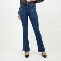 Jeans Flare Mujer Most Wanted Azul Oscur