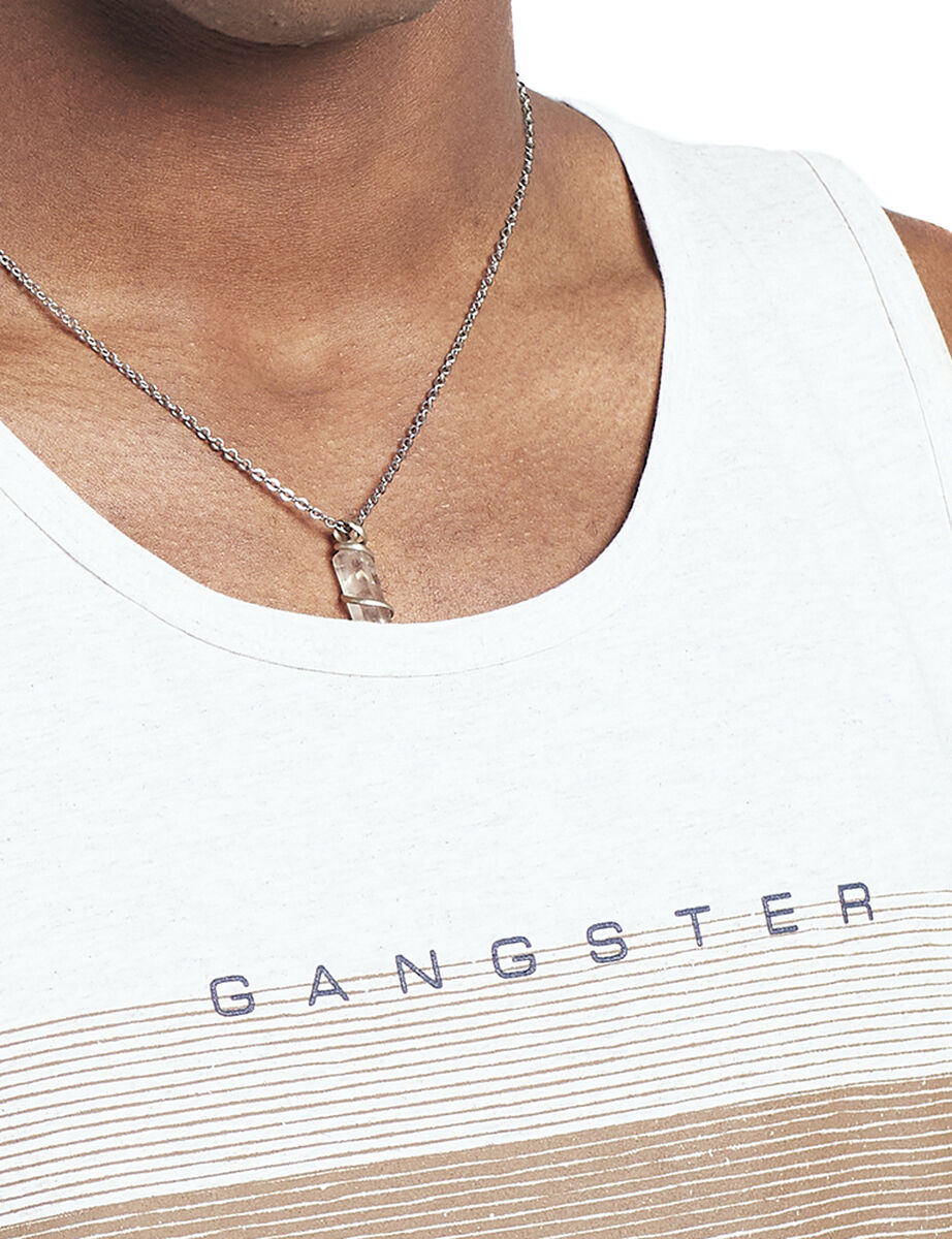 Polera de Algodón sin Mangas Hombre Gangster Spirit