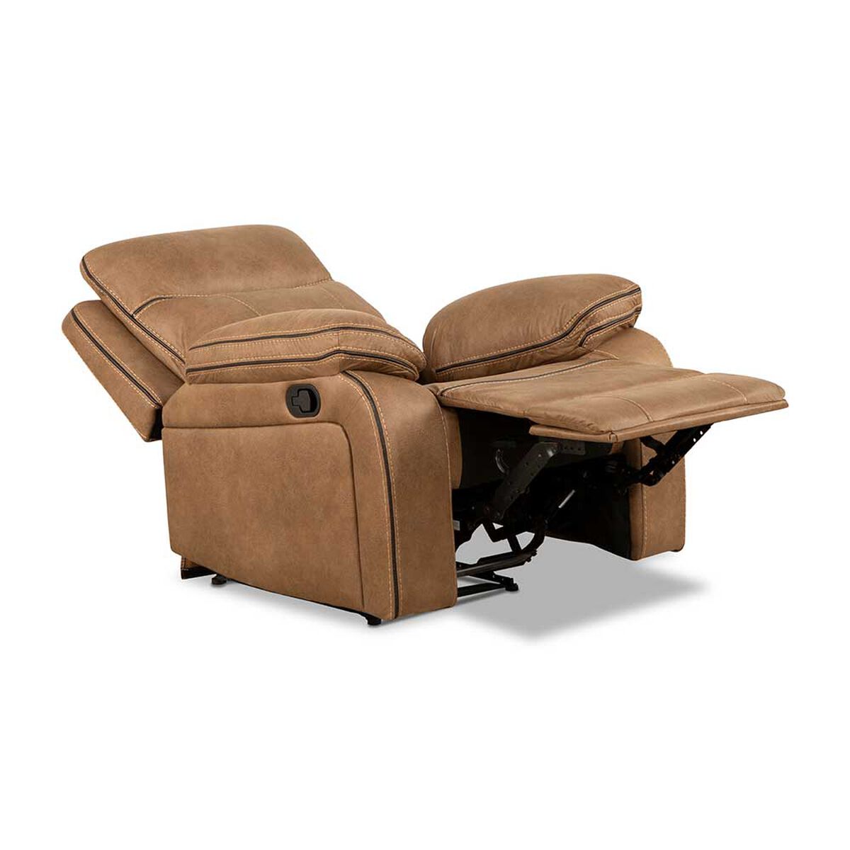 Juego de Living Reclinable CIC Sevilla 3C+1C+1C Caf&eacute; Claro