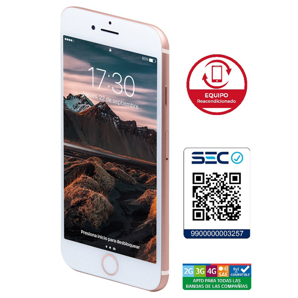 Celular Apple Iphone 7 256GB 4.7" Reacondicionado Rosado Liberado