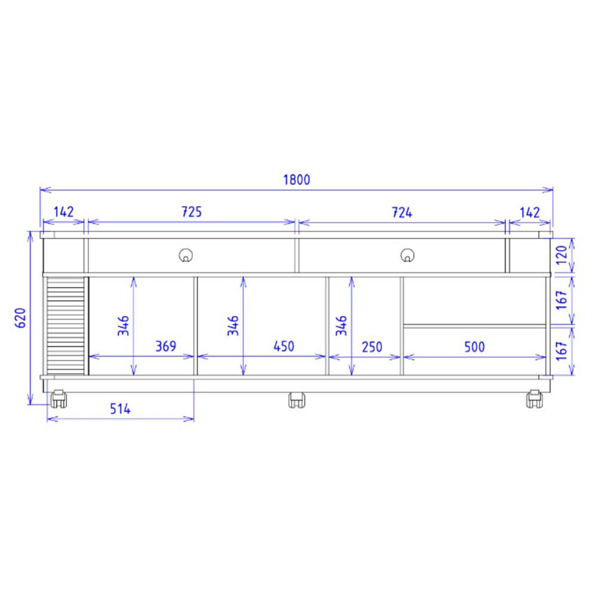 Rack TV Onessta Jurere Rack Hasta 75" Café y Verde