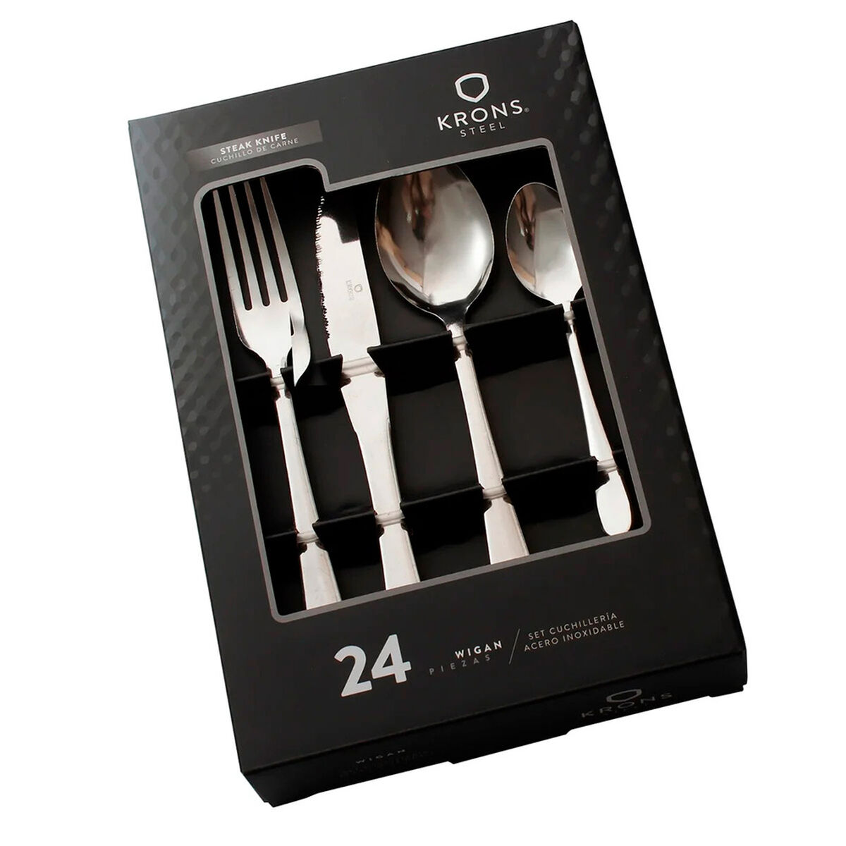 Juego de Cuchiller&iacute;a Krons Wigan Carne 24 Piezas