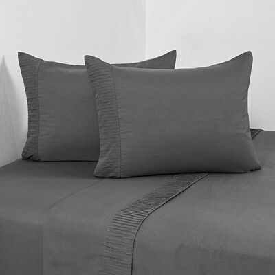 Juego de Sábanas American Family 2 Plazas Plizada Marengo