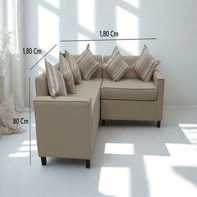 Imagen 2 del producto Seccional Almore Constanza 5 Cuerpos Beige