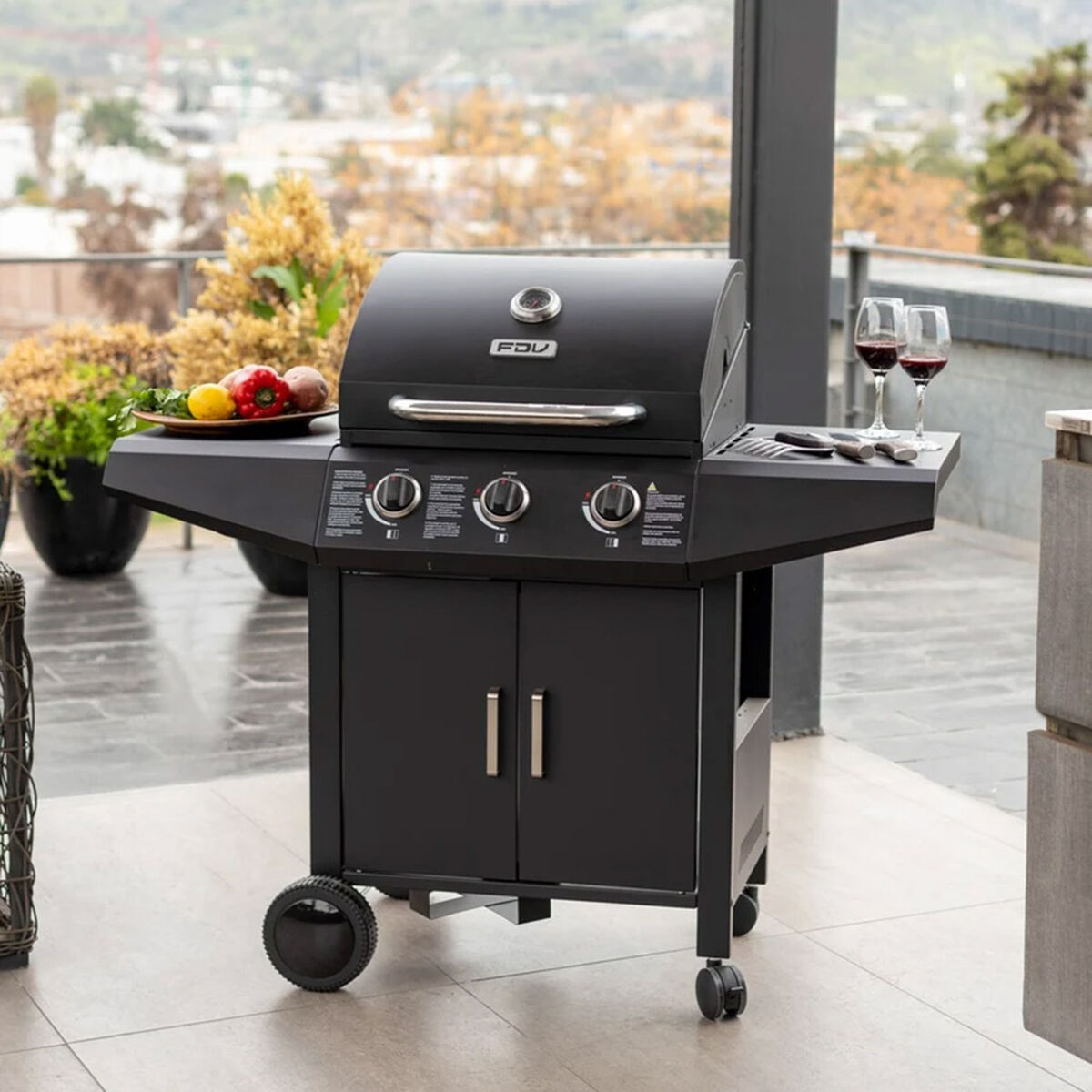 Parrilla a Gas FDV Essence Black 3Q