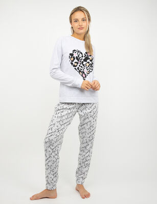 Imagen 2 del producto Pantalón de Pijama Mujer Icono Gris, Rosado