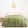 Frazada de Poliéster Mashini 1,5 Plazas Liso Verde Oliva