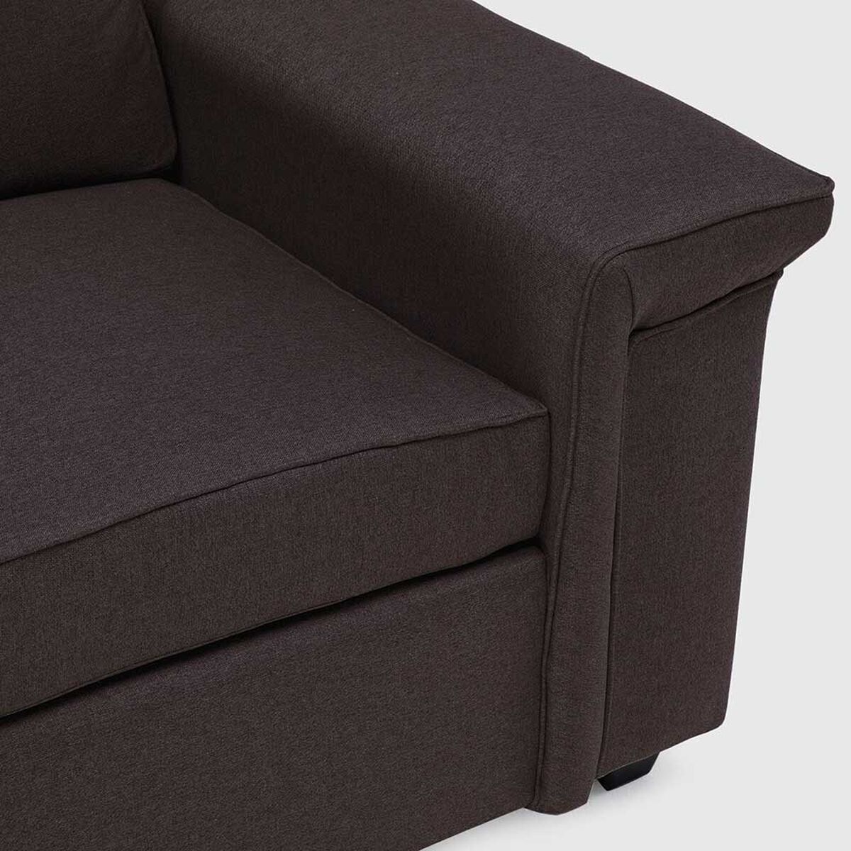 Sof&aacute; Mons Sicilia 3 Cuerpos + Pouf 1 Cuerpo Chocolate